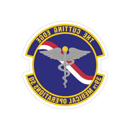 39th Medical Operations Squadron (U.S. Air Force) REVERSE PRINT Transparent STICKER-5" × 5"-The Sticker Space