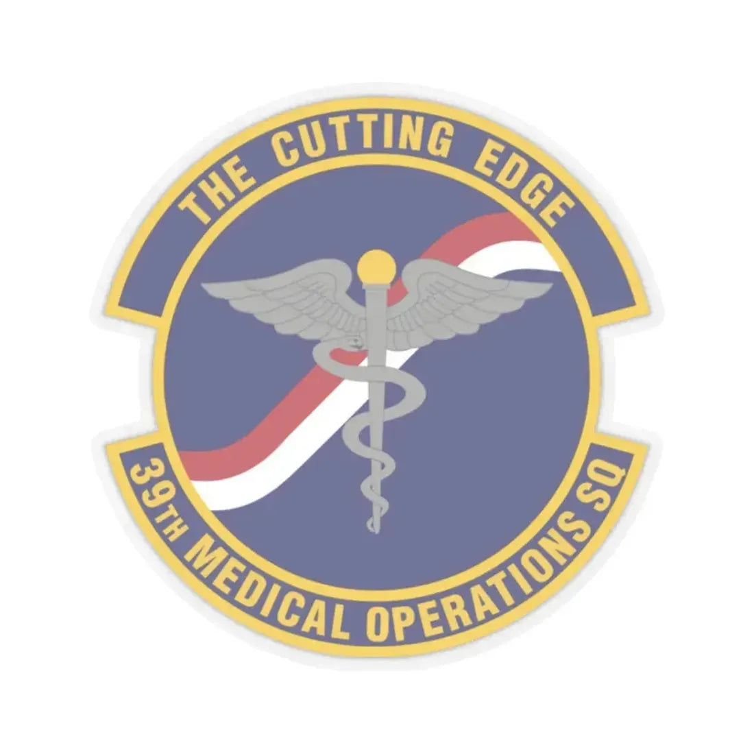 39th Medical Operations Squadron (U.S. Air Force) STICKER Vinyl Kiss-Cut Decal 2 Inch Transparent - The Sticker Space
