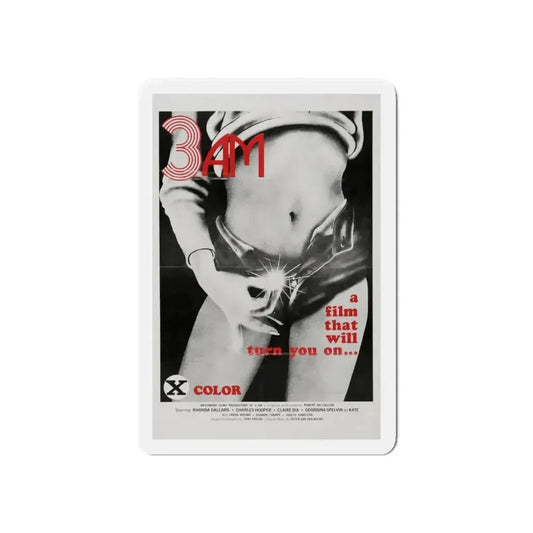 3AM 1975 Movie Poster - Refrigerator Magnet 6 Inch - The Sticker Space