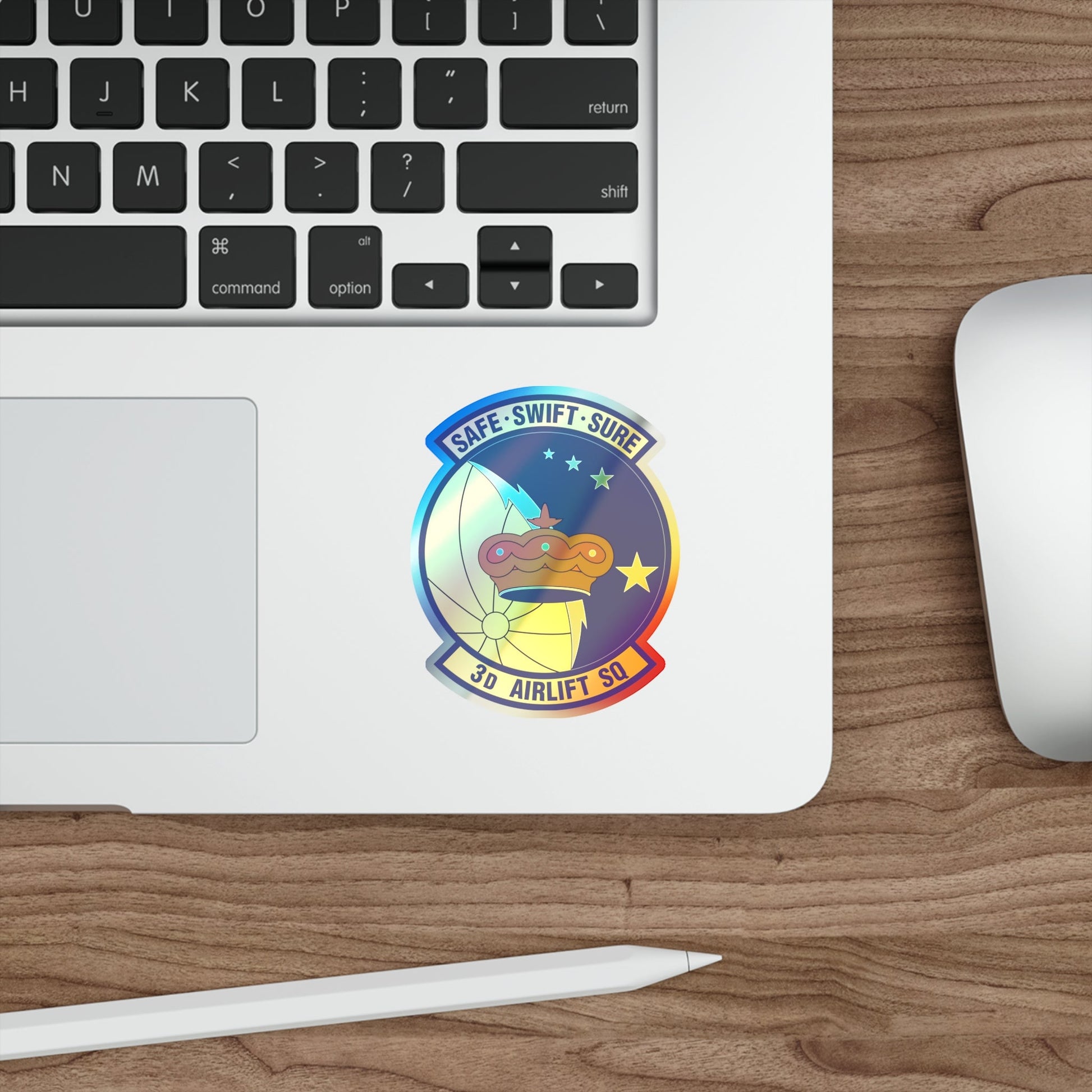 3d Airlift Squadron (U.S. Air Force) Holographic STICKER Die-Cut Vinyl Decal-The Sticker Space