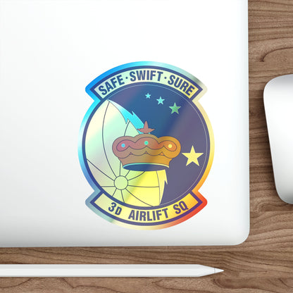 3d Airlift Squadron (U.S. Air Force) Holographic STICKER Die-Cut Vinyl Decal-The Sticker Space