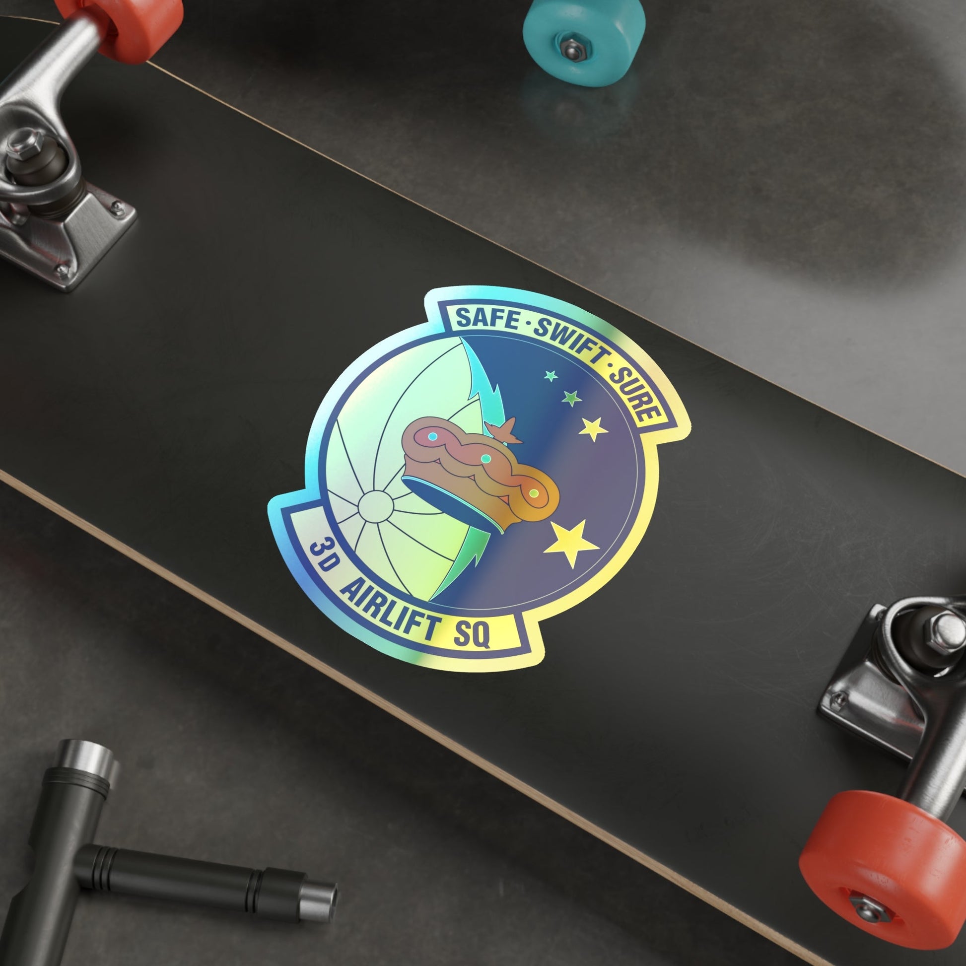 3d Airlift Squadron (U.S. Air Force) Holographic STICKER Die-Cut Vinyl Decal-The Sticker Space