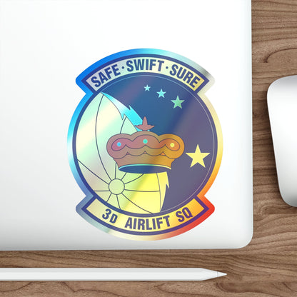 3d Airlift Squadron (U.S. Air Force) Holographic STICKER Die-Cut Vinyl Decal-The Sticker Space