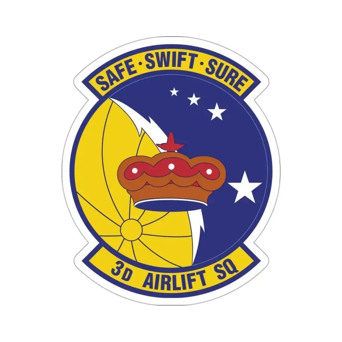 3d Airlift Squadron (U.S. Air Force) STICKER Vinyl Die-Cut Decal 3 Inch - The Sticker Space