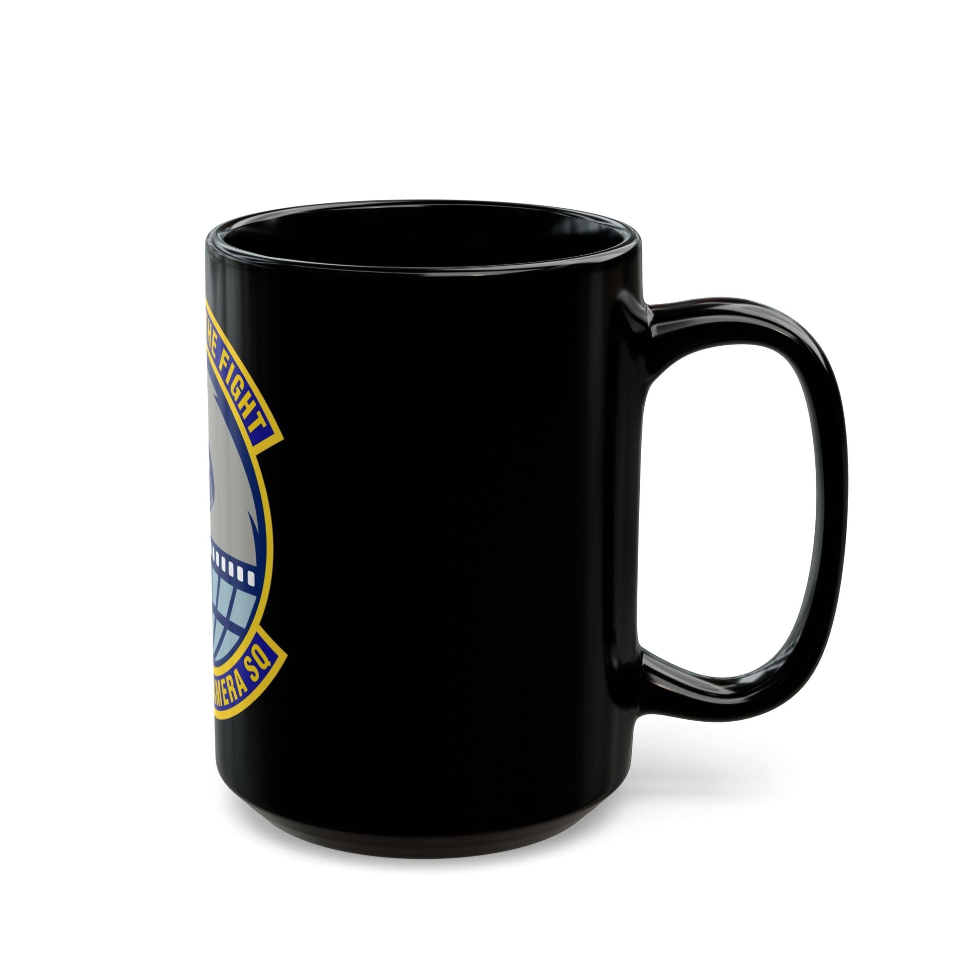 3d Combat Camera Squadron (U.S. Air Force) Black Coffee Mug-The Sticker Space