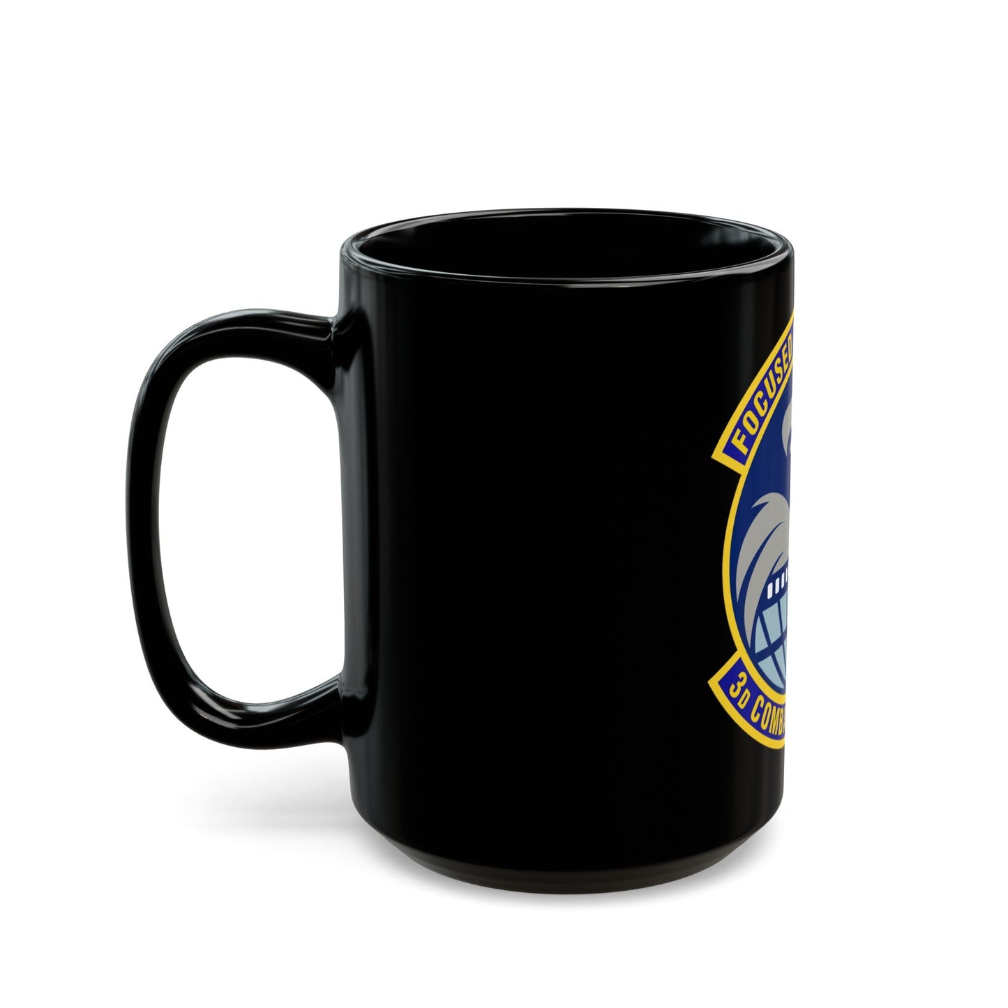 3d Combat Camera Squadron (U.S. Air Force) Black Coffee Mug-The Sticker Space