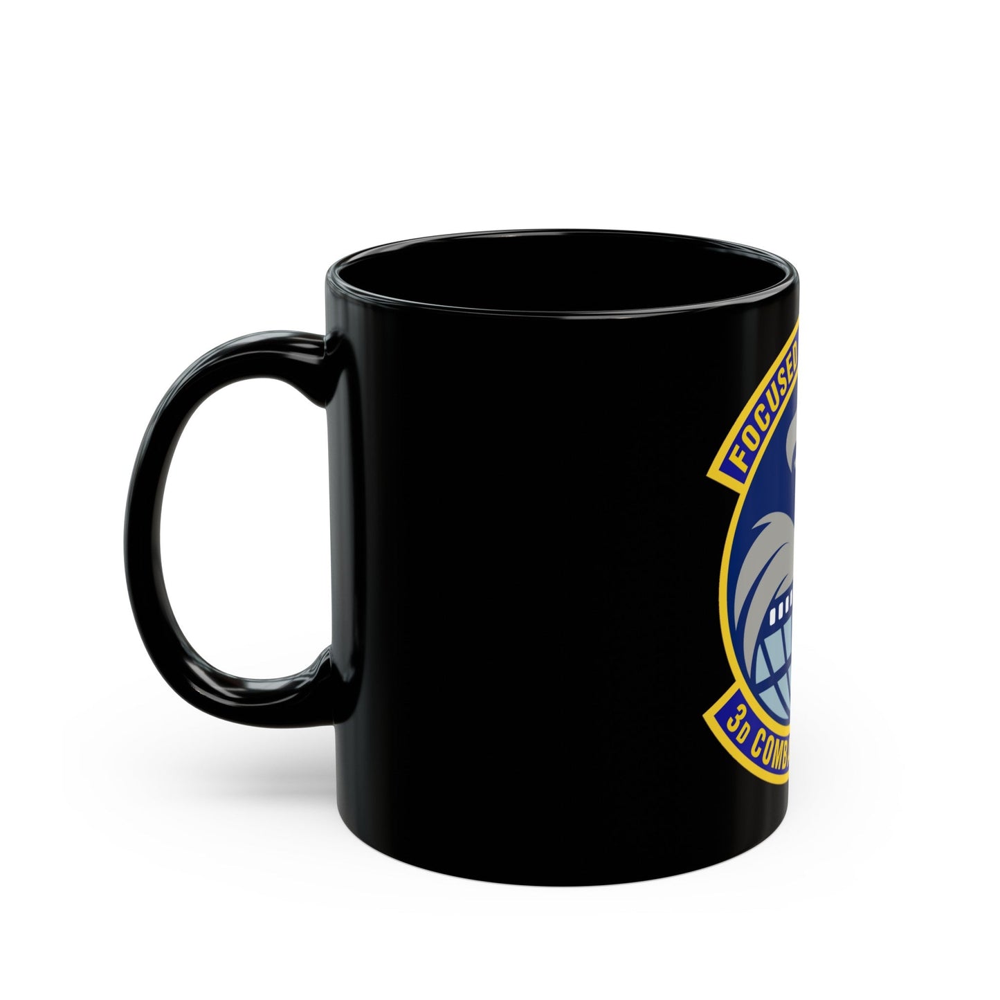 3d Combat Camera Squadron (U.S. Air Force) Black Coffee Mug-The Sticker Space