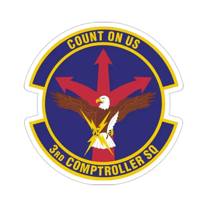 3d Comptroller Squadron (U.S. Air Force) STICKER Vinyl Die-Cut Decal 2 Inch - The Sticker Space