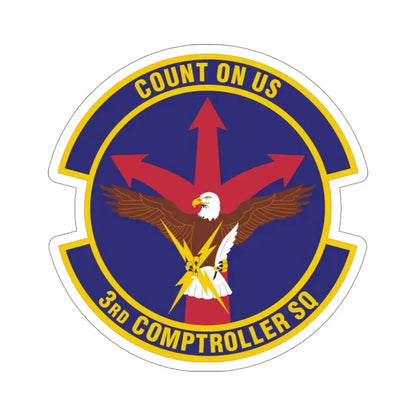 3d Comptroller Squadron (U.S. Air Force) STICKER Vinyl Die-Cut Decal 4 Inch - The Sticker Space
