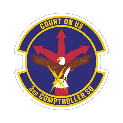 3d Comptroller Squadron (U.S. Air Force) STICKER Vinyl Die-Cut Decal 5 Inch - The Sticker Space