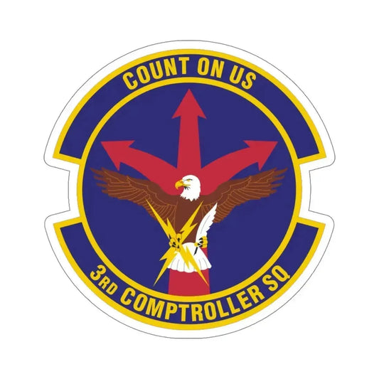 3d Comptroller Squadron (U.S. Air Force) STICKER Vinyl Die-Cut Decal 6 Inch - The Sticker Space