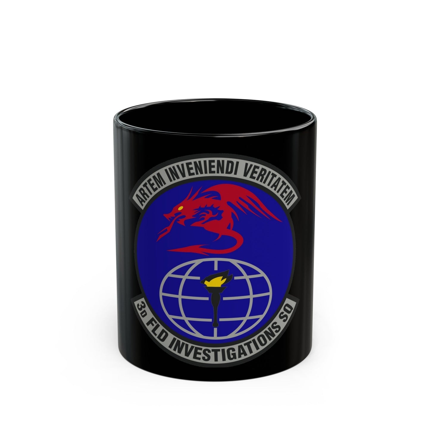 3d Field Investigations Squadron (U.S. Air Force) Black Coffee Mug-11oz-The Sticker Space