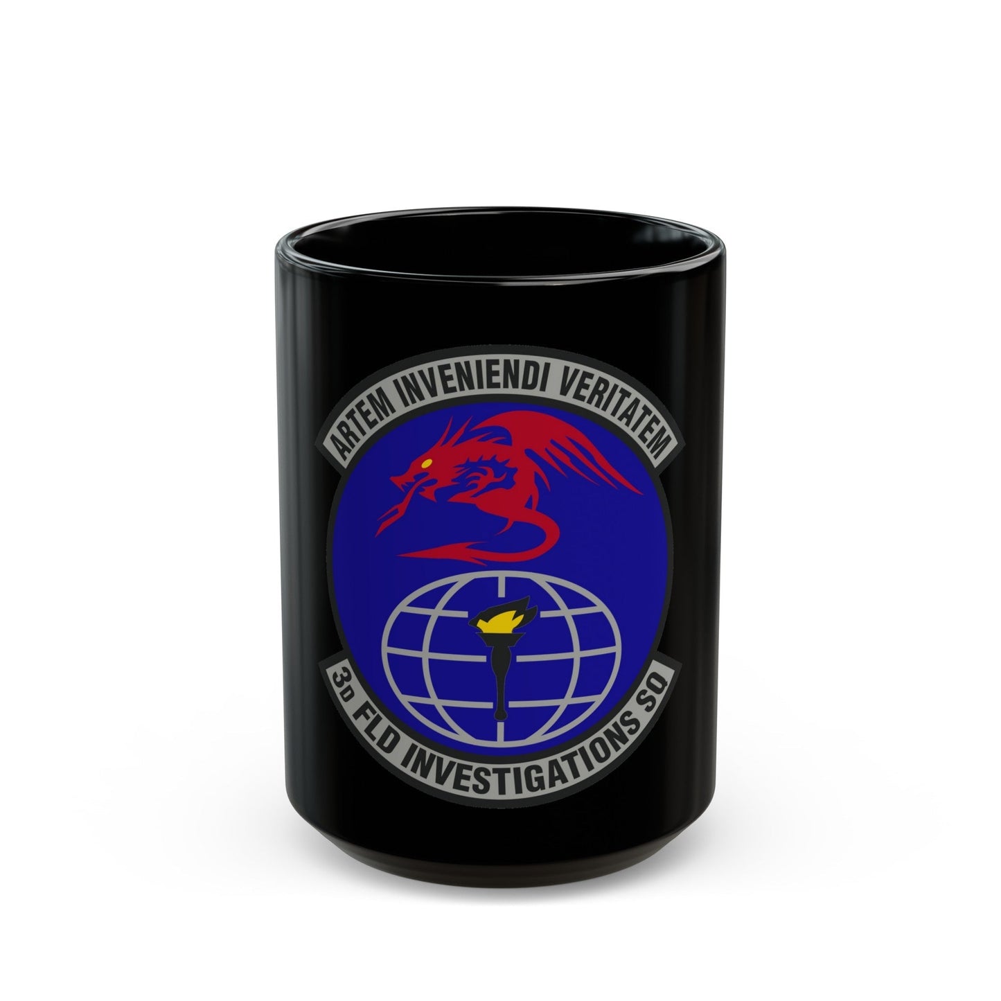 3d Field Investigations Squadron (U.S. Air Force) Black Coffee Mug-15oz-The Sticker Space