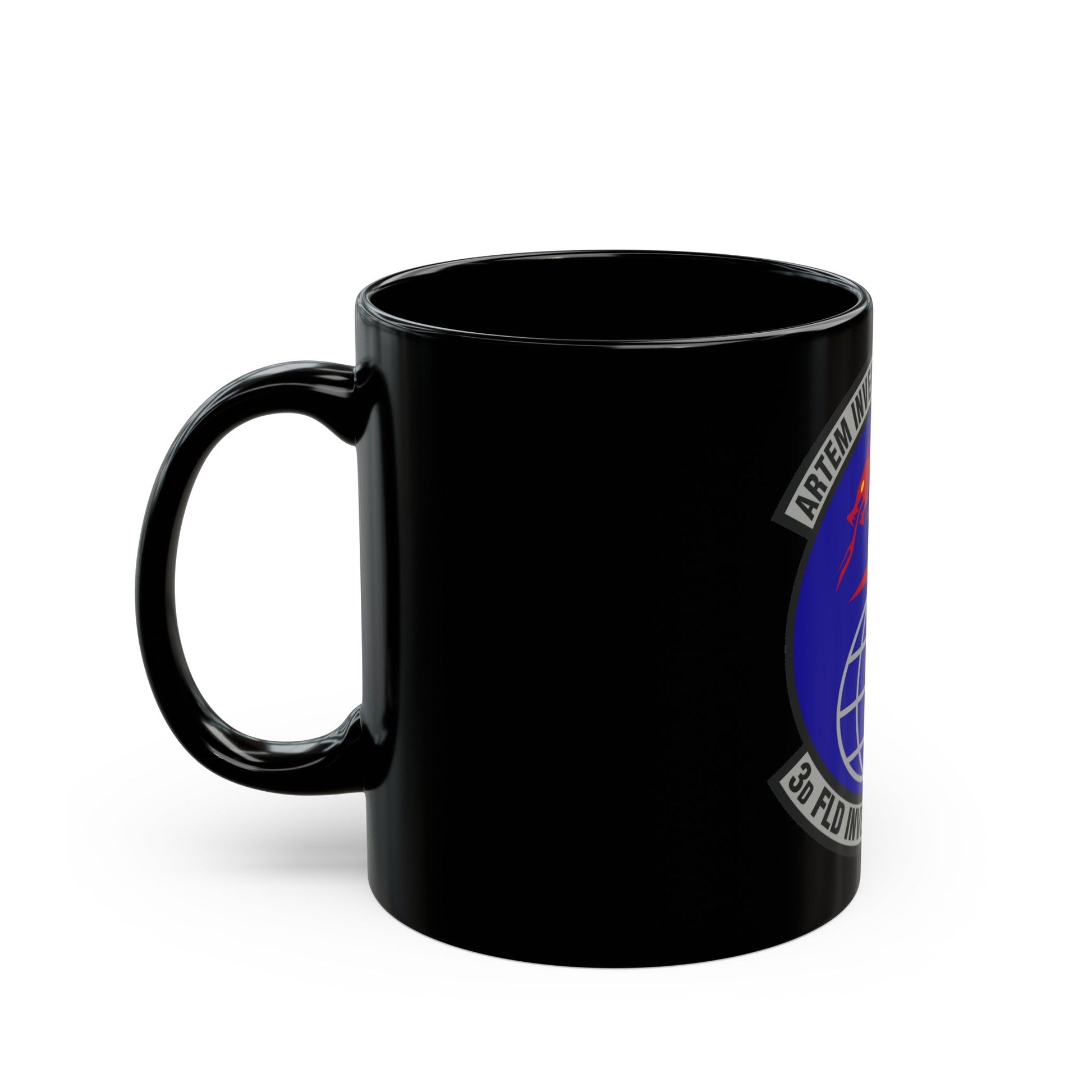 3d Field Investigations Squadron (U.S. Air Force) Black Coffee Mug-The Sticker Space