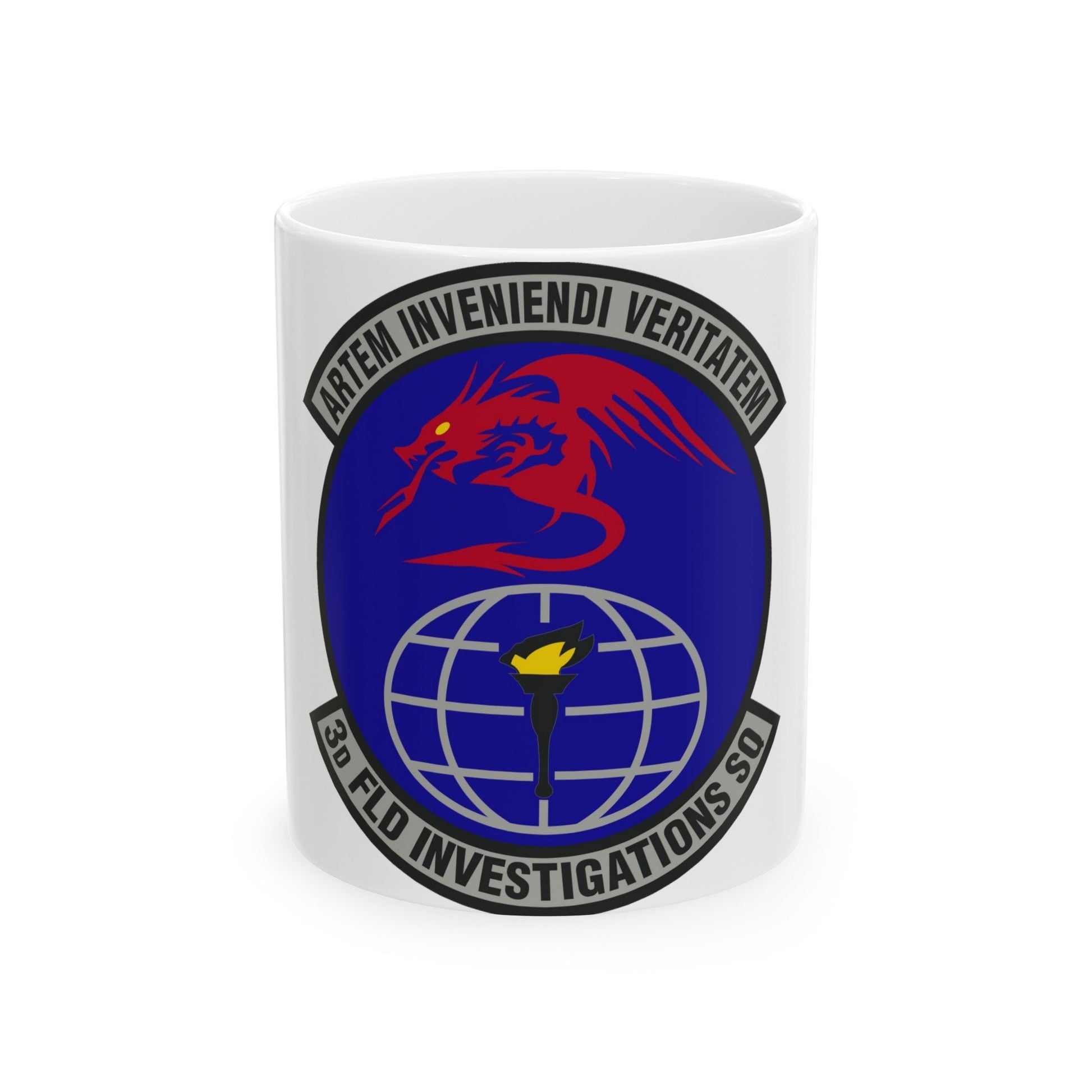 3d Field Investigations Squadron (U.S. Air Force) White Coffee Mug-11oz-The Sticker Space