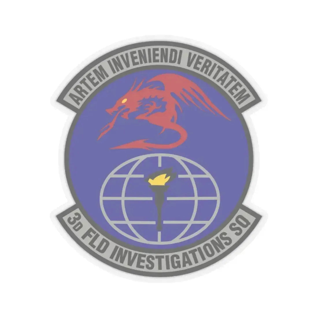 3d Field Investigations Squadron (U.S. Air Force) STICKER Vinyl Kiss-Cut Decal 2 Inch Transparent - The Sticker Space