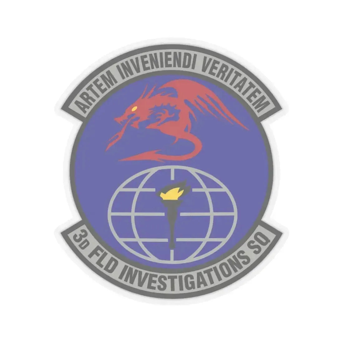 3d Field Investigations Squadron (U.S. Air Force) STICKER Vinyl Kiss-Cut Decal 3 Inch Transparent - The Sticker Space