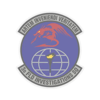 3d Field Investigations Squadron (U.S. Air Force) STICKER Vinyl Kiss-Cut Decal 3 Inch Transparent - The Sticker Space