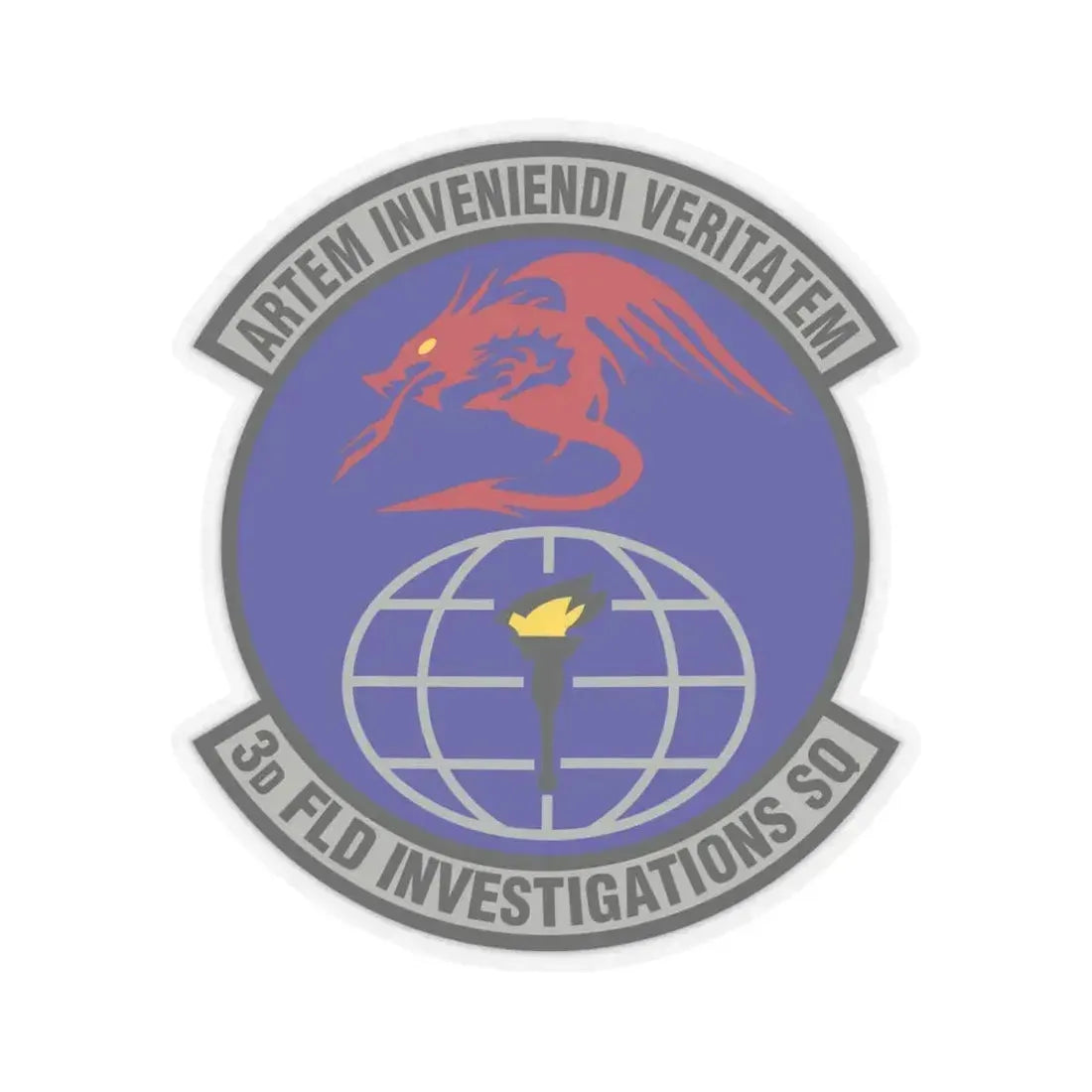 3d Field Investigations Squadron (U.S. Air Force) STICKER Vinyl Kiss-Cut Decal 4 Inch Transparent - The Sticker Space