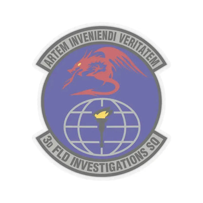 3d Field Investigations Squadron (U.S. Air Force) STICKER Vinyl Kiss-Cut Decal 4 Inch Transparent - The Sticker Space