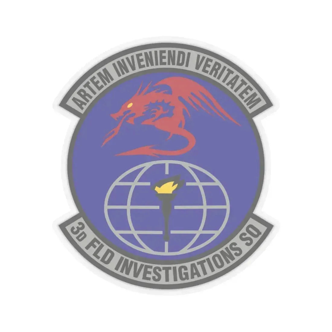 3d Field Investigations Squadron (U.S. Air Force) STICKER Vinyl Kiss-Cut Decal 6 Inch Transparent - The Sticker Space