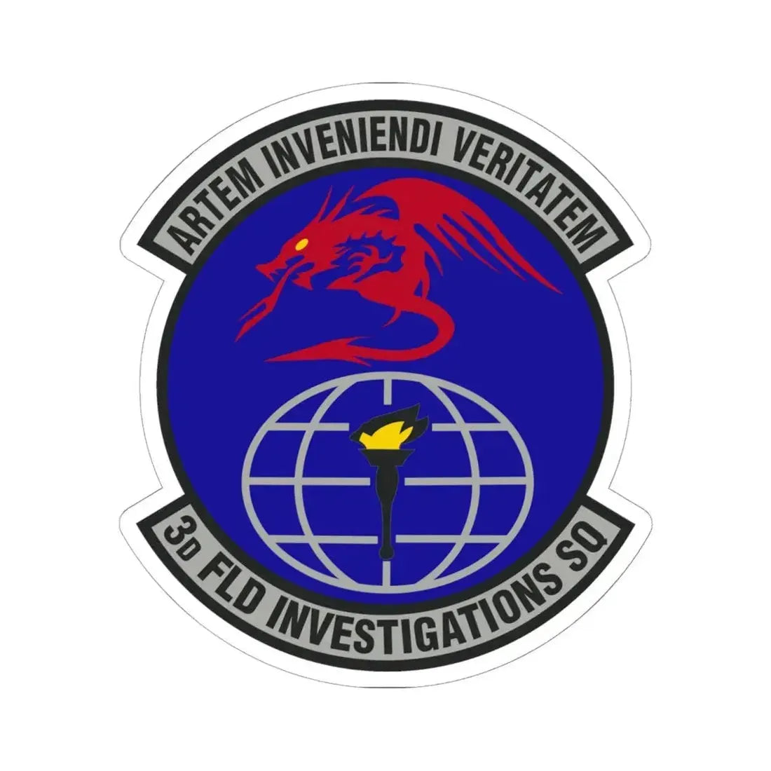 3d Field Investigations Squadron (U.S. Air Force) STICKER Vinyl Kiss-Cut Decal 6 Inch White - The Sticker Space