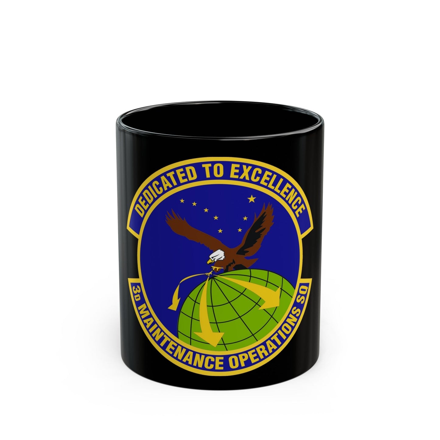 3d Maintenance Operations Squadron (U.S. Air Force) Black Coffee Mug-11oz-The Sticker Space