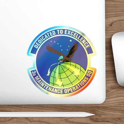 3d Maintenance Operations Squadron (U.S. Air Force) Holographic STICKER Die-Cut Vinyl Decal-The Sticker Space