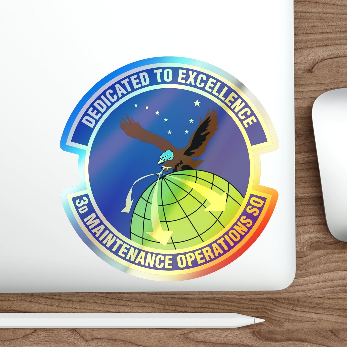 3d Maintenance Operations Squadron (U.S. Air Force) Holographic STICKER Die-Cut Vinyl Decal-The Sticker Space