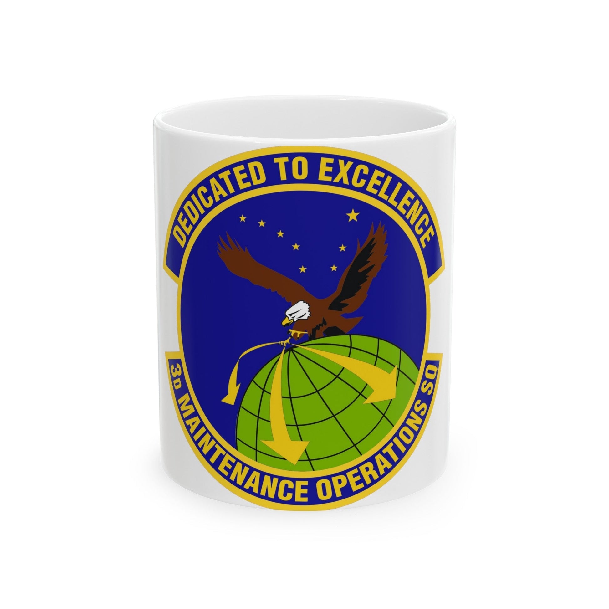 3d Maintenance Operations Squadron (U.S. Air Force) White Coffee Mug-11oz-The Sticker Space