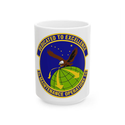 3d Maintenance Operations Squadron (U.S. Air Force) White Coffee Mug-15oz-The Sticker Space