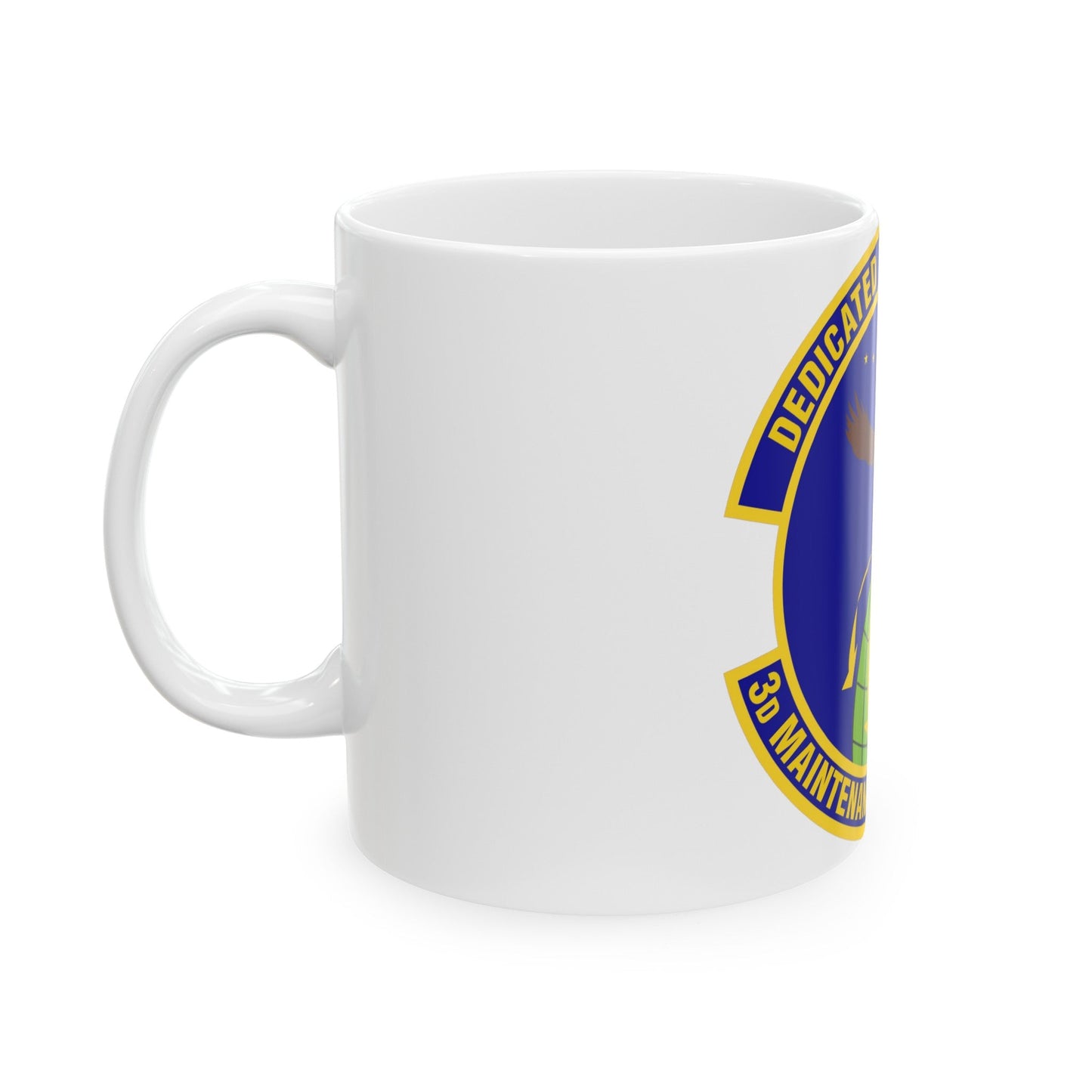 3d Maintenance Operations Squadron (U.S. Air Force) White Coffee Mug-The Sticker Space