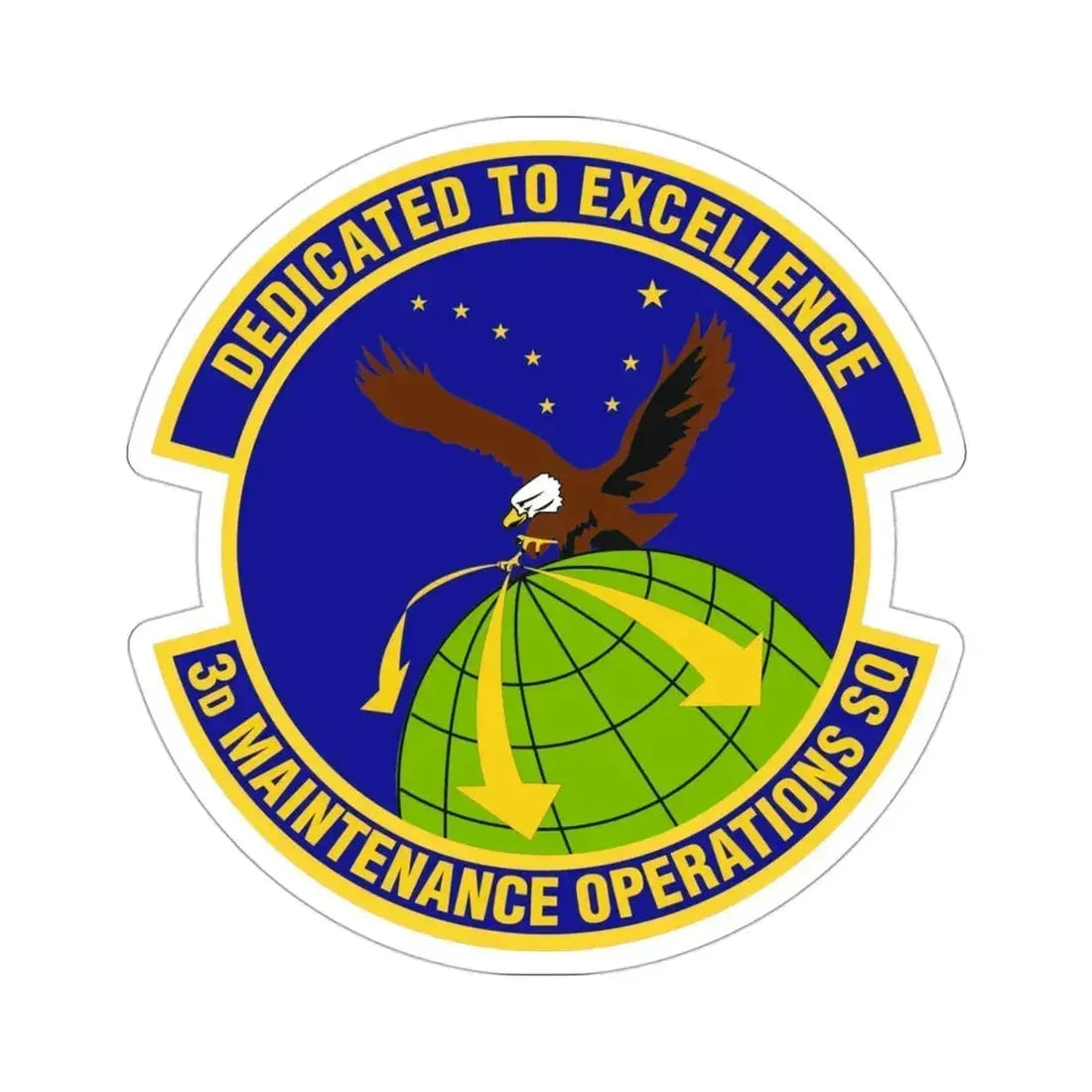 3d Maintenance Operations Squadron (U.S. Air Force) STICKER Vinyl Die-Cut Decal 3 Inch - The Sticker Space
