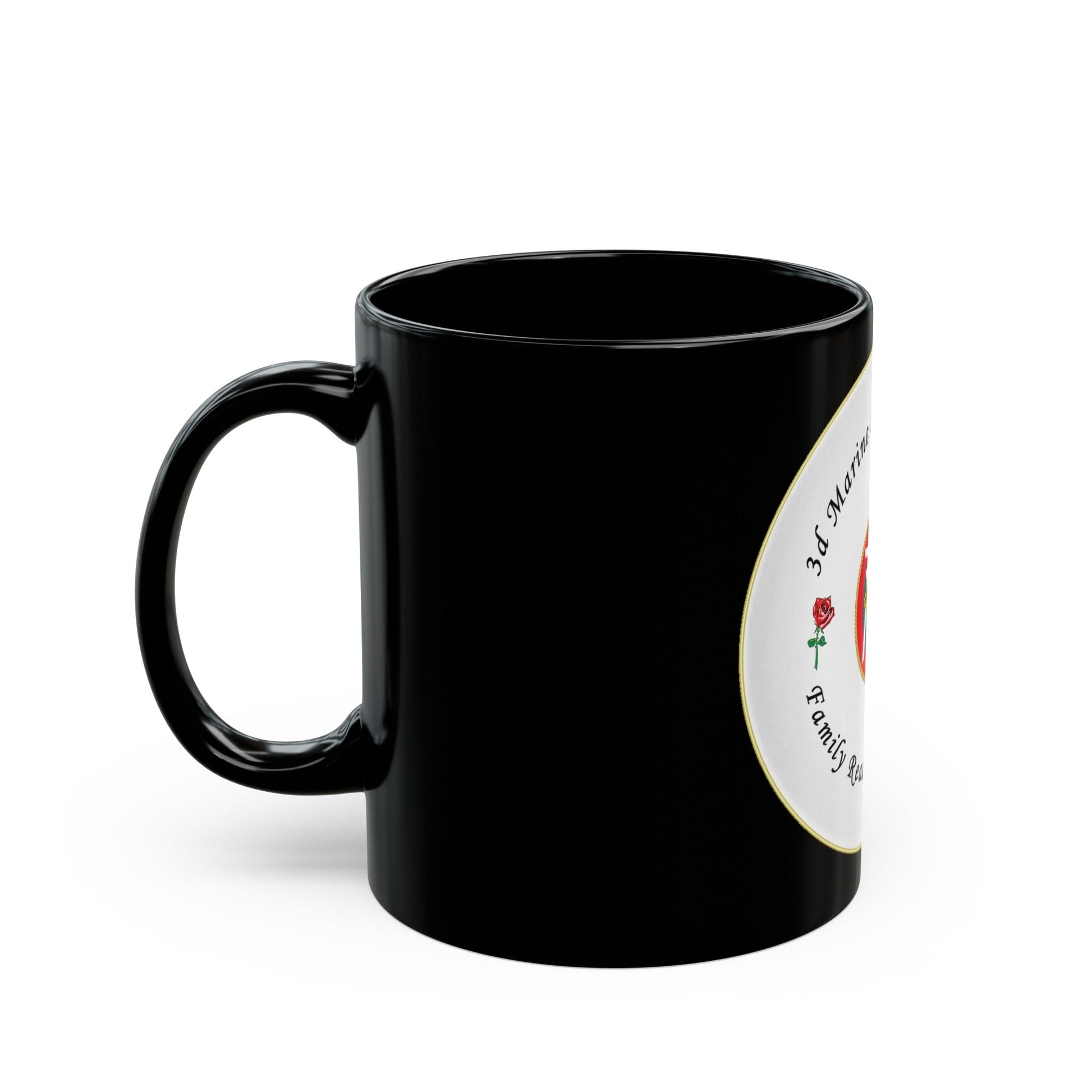 3d Marines Logistics Group Family Readiness Volunteer (USMC) Black Coffee Mug-The Sticker Space