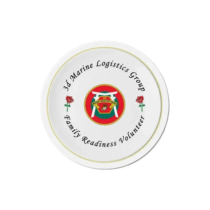 3d Marines Logistics Group Family Readiness Volunteer (USMC) Refrigerator Magnet 4 Inch - The Sticker Space