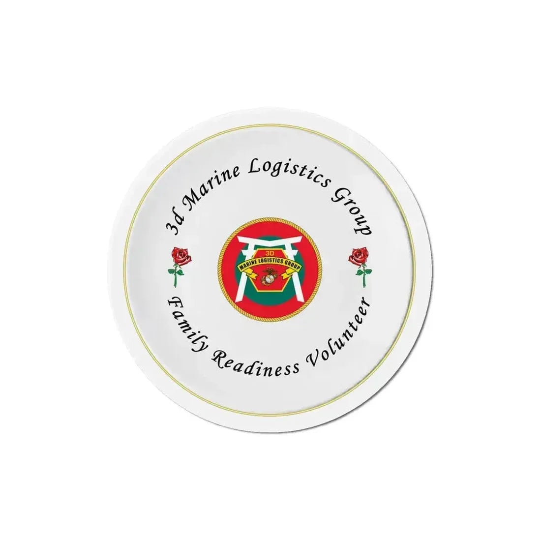 3d Marines Logistics Group Family Readiness Volunteer (USMC) Refrigerator Magnet 5 Inch - The Sticker Space