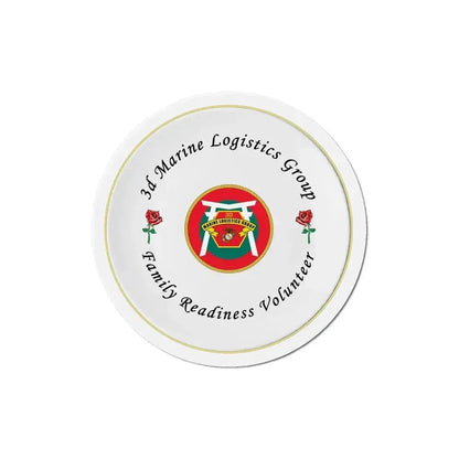 3d Marines Logistics Group Family Readiness Volunteer (USMC) Refrigerator Magnet 5 Inch - The Sticker Space