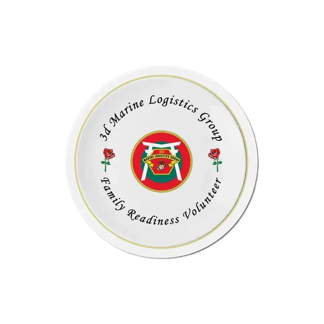 3d Marines Logistics Group Family Readiness Volunteer (USMC) Refrigerator Magnet 6 Inch - The Sticker Space