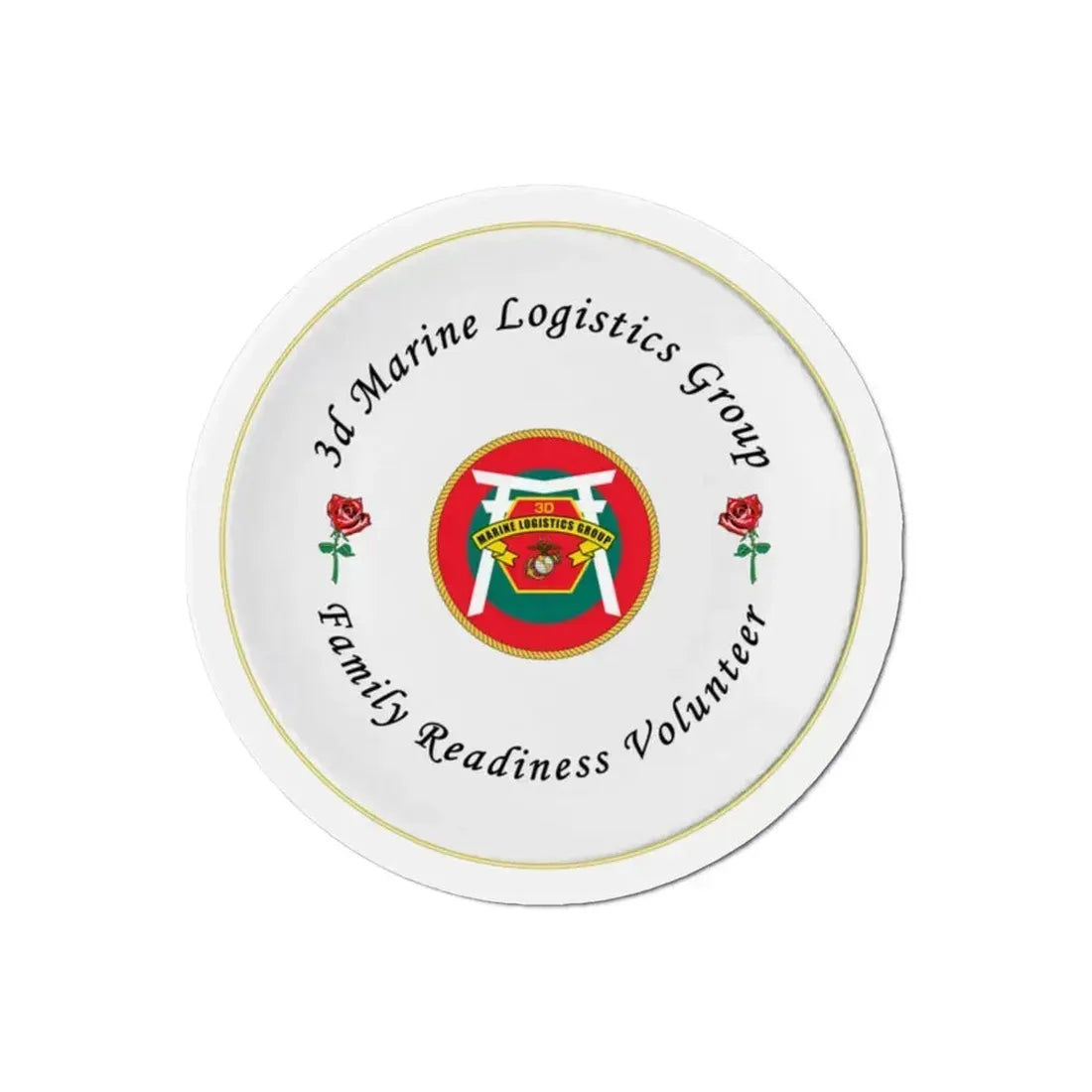 3d Marines Logistics Group Family Readiness Volunteer (USMC) Refrigerator Magnet - The Sticker Space