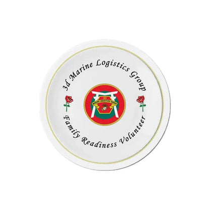 3d Marines Logistics Group Family Readiness Volunteer (USMC) Refrigerator Magnet - The Sticker Space