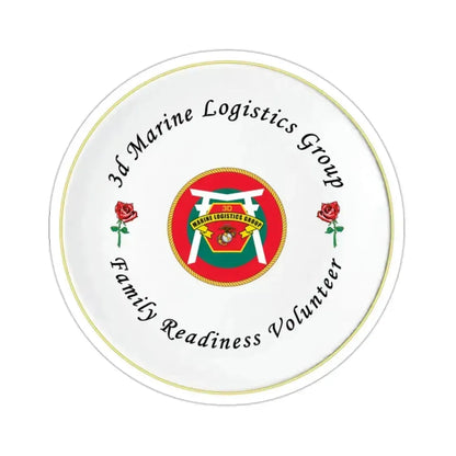 3d Marines Logistics Group Family Readiness Volunteer (USMC) STICKER Vinyl Die-Cut Decal 2 Inch - The Sticker Space