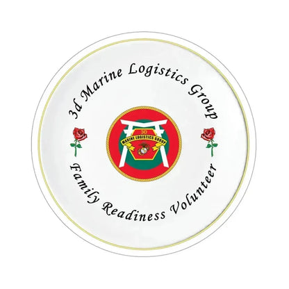 3d Marines Logistics Group Family Readiness Volunteer (USMC) STICKER Vinyl Die-Cut Decal 3 Inch - The Sticker Space