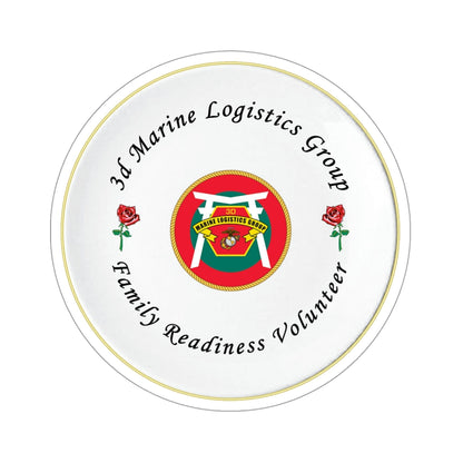 3d Marines Logistics Group Family Readiness Volunteer (USMC) STICKER Vinyl Die-Cut Decal-4 Inch-The Sticker Space