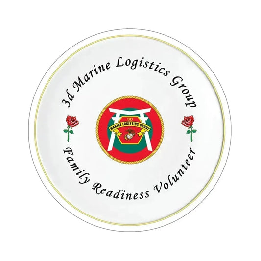 3d Marines Logistics Group Family Readiness Volunteer (USMC) STICKER Vinyl Die-Cut Decal 6 Inch - The Sticker Space