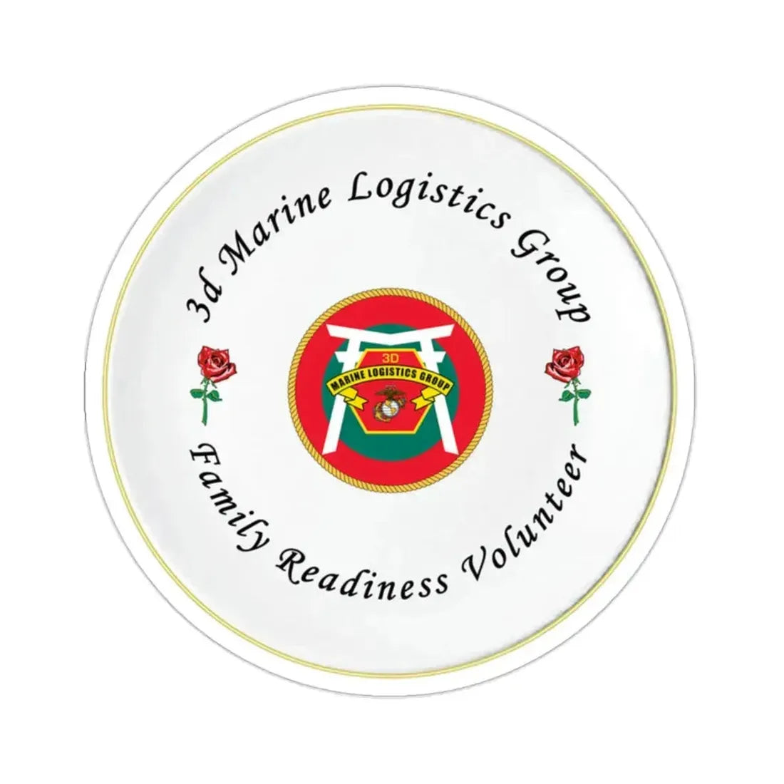 3d Marines Logistics Group Family Readiness Volunteer (USMC) STICKER Vinyl Die-Cut Decal - The Sticker Space