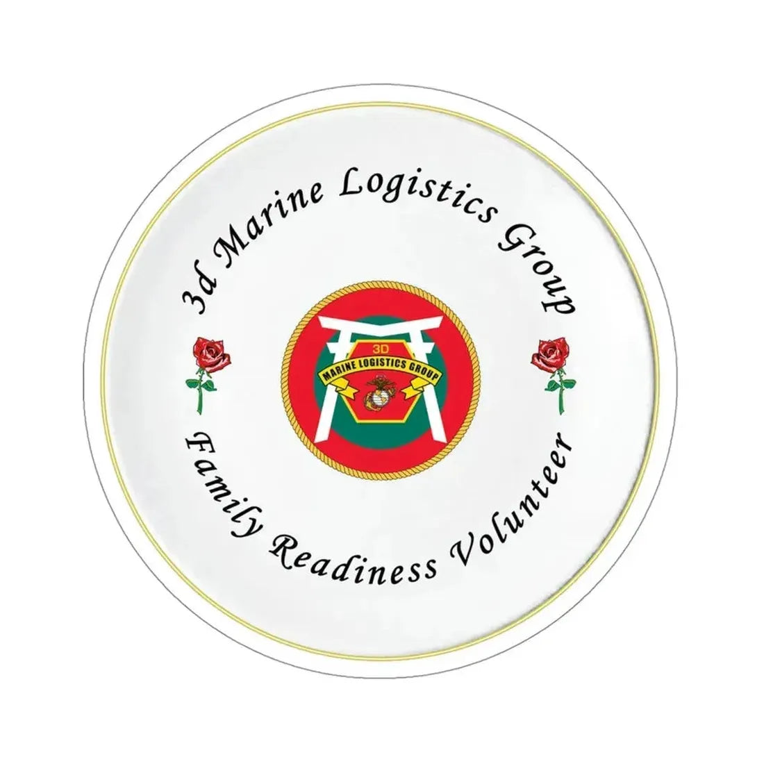 3d Marines Logistics Group Family Readiness Volunteer (USMC) STICKER Vinyl Die-Cut Decal - The Sticker Space
