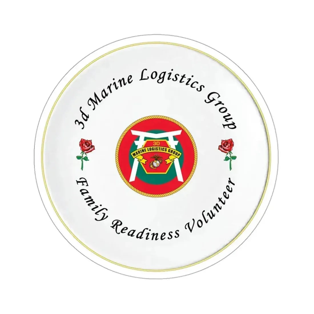 3d Marines Logistics Group Family Readiness Volunteer (USMC) STICKER Vinyl Die-Cut Decal - The Sticker Space
