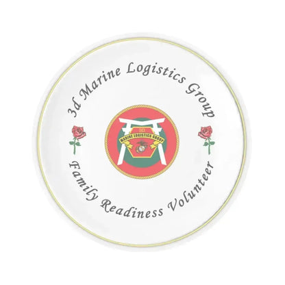 3d Marines Logistics Group Family Readiness Volunteer (USMC) STICKER Vinyl Kiss-Cut Decal 2 Inch Transparent - The Sticker Space