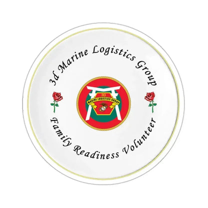 3d Marines Logistics Group Family Readiness Volunteer (USMC) STICKER Vinyl Kiss-Cut Decal 2 Inch White - The Sticker Space