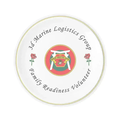 3d Marines Logistics Group Family Readiness Volunteer (USMC) STICKER Vinyl Kiss-Cut Decal 4 Inch Transparent - The Sticker Space